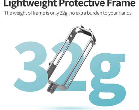 For Insta360 X4 Sunnylife Metal Protective Cage Rig with Cold Shoe Bases & Tripod Adapter