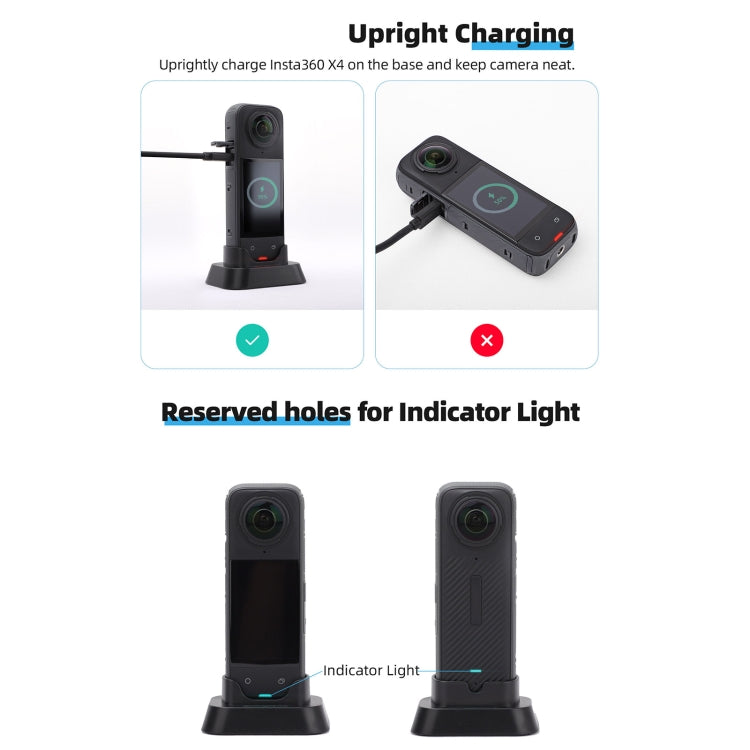 For Insta360 X4 Sunnylife Desktop Stand Base