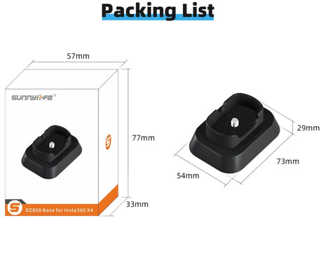 For Insta360 X4 Sunnylife Desktop Stand Base