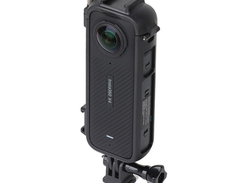 For Insta360 X4 Cold Shoe ABS Plastic Protective Frame with Adapter Mount & Screw, ABS Frame