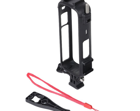 For Insta360 X4 Cold Shoe ABS Plastic Protective Frame with Adapter Mount & Screw, ABS Frame