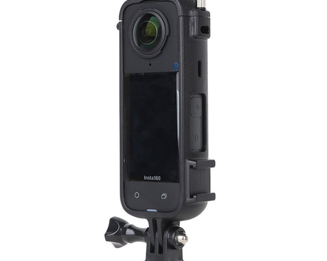 For Insta360 X4 Cold Shoe ABS Plastic Protective Frame with Adapter Mount & Screw, ABS Frame