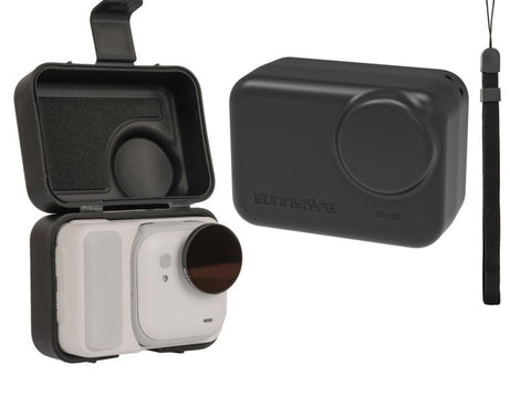 For Insta360 GO Ultra Sunnylife Portable Protective Case Shock-proof Dust-proof Storage Box with Lanyard, For Insta360 GO Ultra