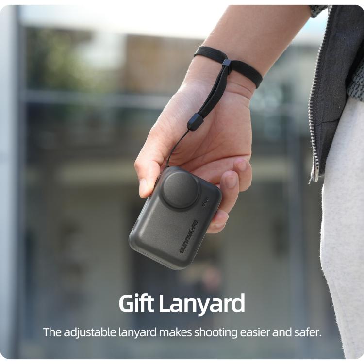 For Insta360 GO Ultra Sunnylife Portable Protective Case Shock-proof Dust-proof Storage Box with Lanyard, For Insta360 GO Ultra