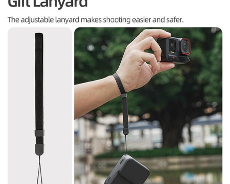 For Insta360 Ace / Ace Pro 2 / 1 Sunnylife Portable Protective Case Shock-proof Dust-proof Storage Box with Lanyard, For Insta360 Ace / Ace Pro 2 / 1