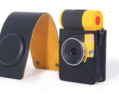 Vertical Full Body Camera Vegan Leather Case Bag with Strap For Kodak MiniShot2 Era MS200, For Kodak MINI SHOT 2 ERA MS200