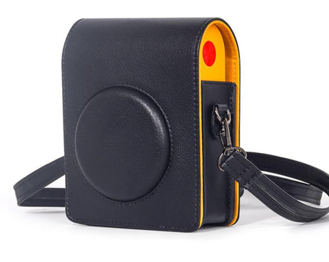 Vertical Full Body Camera Vegan Leather Case Bag with Strap For Kodak MINI SHOT 3 ERA MS300, For Kodak MINI SHOT 3 ERA MS300