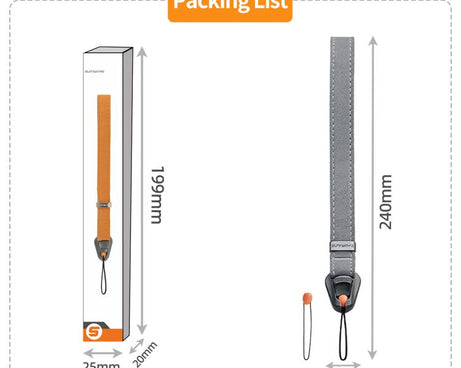 Sunnylife Universal Quick-Release Wrist Strap Adjustable Wrist Lanyard Soft Safe Rope for Action Camera