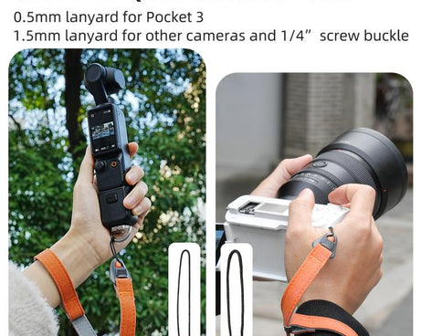 Sunnylife Universal Quick-Release Wrist Strap Adjustable Wrist Lanyard Soft Safe Rope for Action Camera