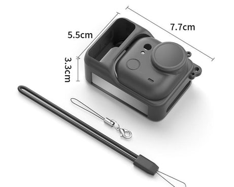 For Insta360 Go Ultra Silicone Protective Cover with Strap