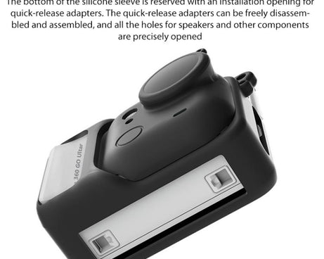 For Insta360 Go Ultra Silicone Protective Cover with Strap