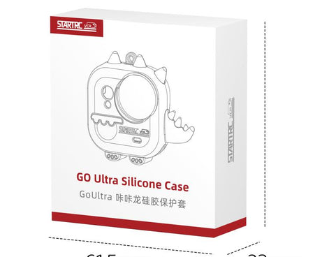 For Insta360 GO Ultra STARTRC Cute Dragon Silicone Protective Cover with Lanyards