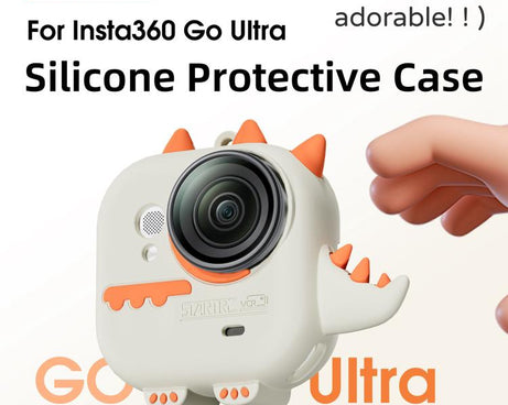 For Insta360 GO Ultra STARTRC Cute Dragon Silicone Protective Cover with Lanyards