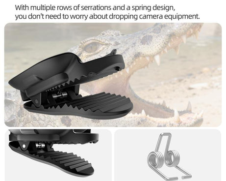 For Insta360 GO Ultra Sunnylife Magnetic Backpack Clip Action Camera Clamp Vertical-Horizontal Mount