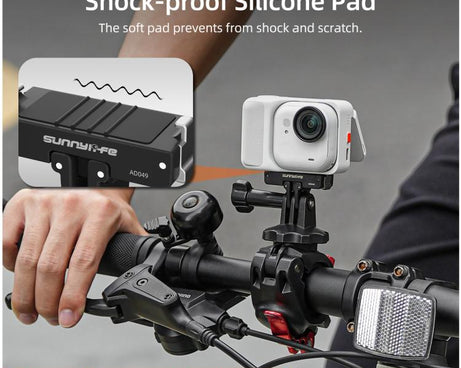 For Insta360 GO Ultra Sunnylife Magnetic Quick Release Adapter Mount Foldable Base Dual-Claws 1/4 Adapter