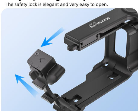For Insta360 GO Ultra Sunnylife Street Photography Handle Ergonomic Hand Grip Quick Release Shutter Handle, For Insta360 GO Ultra (Black), For Insta360 GO Ultra (White)
