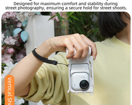 For Insta360 GO Ultra Sunnylife Street Photography Handle Ergonomic Hand Grip Quick Release Shutter Handle, For Insta360 GO Ultra (Black), For Insta360 GO Ultra (White)