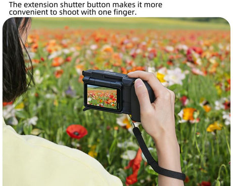 For Insta360 GO Ultra Sunnylife Street Photography Handle Ergonomic Hand Grip Quick Release Shutter Handle, For Insta360 GO Ultra (Black), For Insta360 GO Ultra (White)