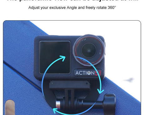 1/4 inch Screw Adjustable ABS Action Camera Tripod Adapter