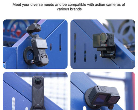 1/4 inch Screw Adjustable ABS Action Camera Tripod Adapter