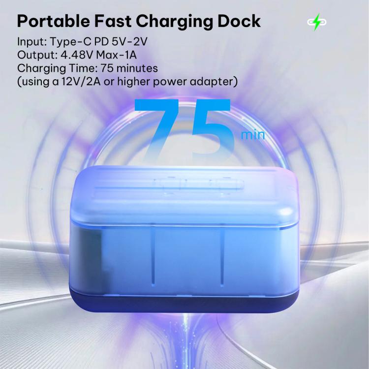 For Insta360 X4 Air Dual-Channel Battery Charger Storage Box Charging Hub With LED Indicators, For Insta360 X4 Air (Transparent)