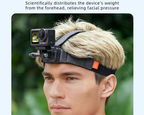 STARTRC Adjustable Head Strap Magnetic Eco-friendly Vlog POV Mount Belt for GoPro, Insta360, DJI Osmo Action and Other Action Cameras, Magnetic Vlog POV Mount Belt