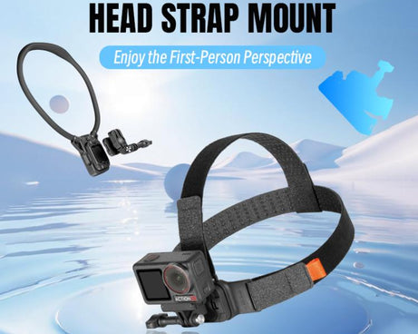 STARTRC Adjustable Head Strap Magnetic Eco-friendly Vlog POV Mount Belt for GoPro, Insta360, DJI Osmo Action and Other Action Cameras, Magnetic Vlog POV Mount Belt