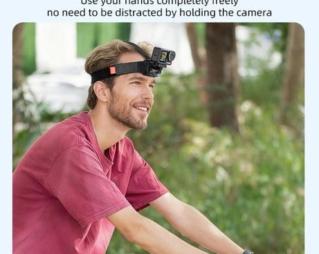 STARTRC Adjustable Head Strap Magnetic Eco-friendly Vlog POV Mount Belt for GoPro, Insta360, DJI Osmo Action and Other Action Cameras, Magnetic Vlog POV Mount Belt