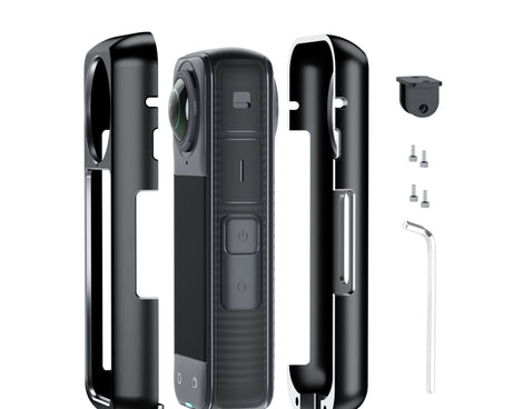 For Insta360 X4 Aluminum Alloy Metal Protective Cage Housing Frame