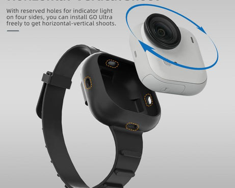 For Insta360 GO Ultra Sunnylife Expansion Band Strap Silicone Protective Cover Wristband Backpack Bicycle Stripe Cat Collar