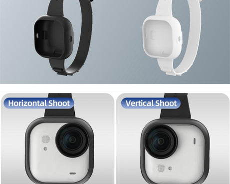 For Insta360 GO Ultra Sunnylife Expansion Band Strap Silicone Protective Cover Wristband Backpack Bicycle Stripe Cat Collar