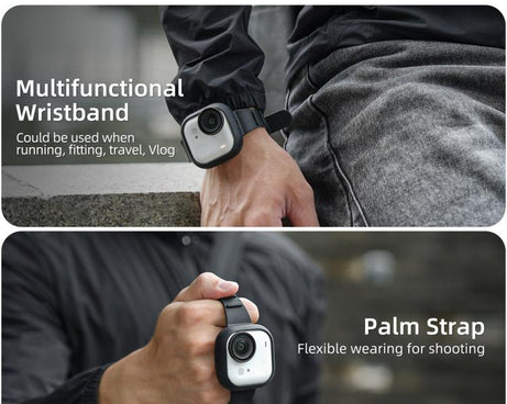 For Insta360 GO Ultra Sunnylife Expansion Band Strap Silicone Protective Cover Wristband Backpack Bicycle Stripe Cat Collar