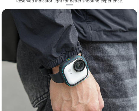 For Insta360 GO Ultra Sunnylife Expansion Band Strap Silicone Protective Cover Wristband Backpack Bicycle Stripe Cat Collar