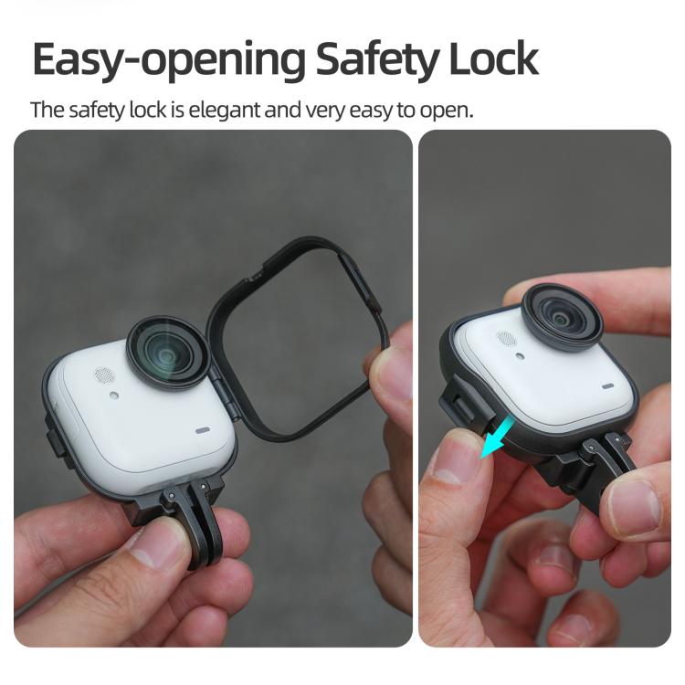 For Insta360 GO Ultra Sunnylife Foldable Vertical-Horizontal Adapter Mount Protective Frame Mounting Brackets Housing Cover