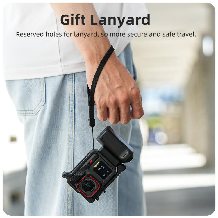 Sunnylife Street Photography Handle Ergonomic Hand Grip Quick Release Shutter Handle for Insta360 Ace Pro 2 / 1