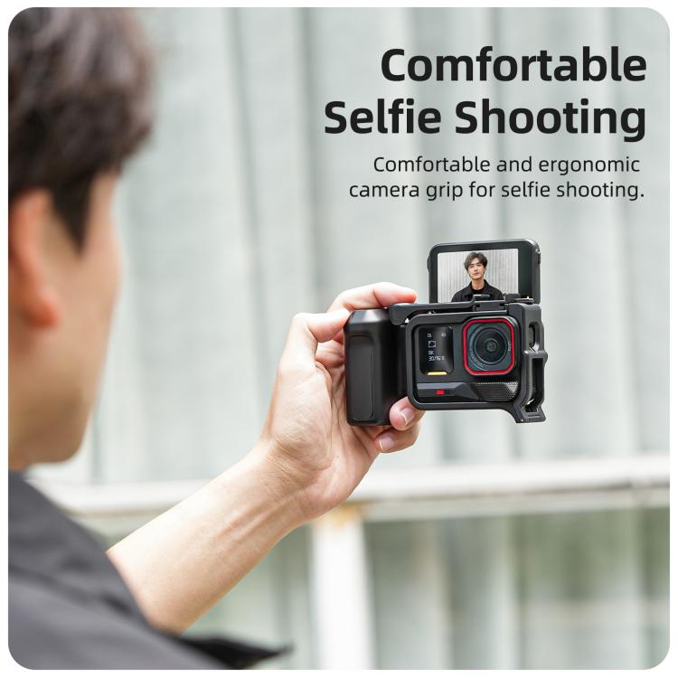 Sunnylife Street Photography Handle Ergonomic Hand Grip Quick Release Shutter Handle for Insta360 Ace Pro 2 / 1