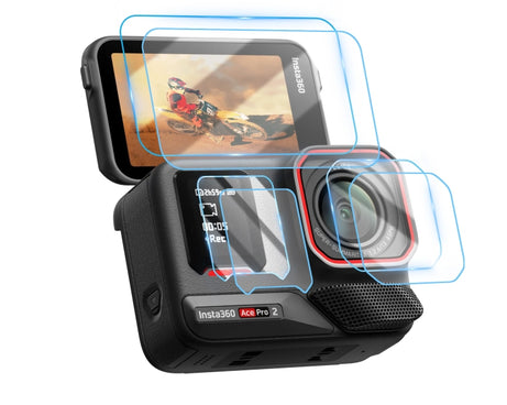 For Insta360 Ace Pro 2 STARTRC 2 Sets 3 in 1 Rear & Front  Screen + Lens Tempered Glass Film, For Insta360 Ace Pro 2