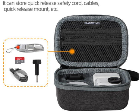 For Insta360 GO Ultra Sunnylife Standard Portable Protective Box Storage Bag, For Insta360 GO Ultra