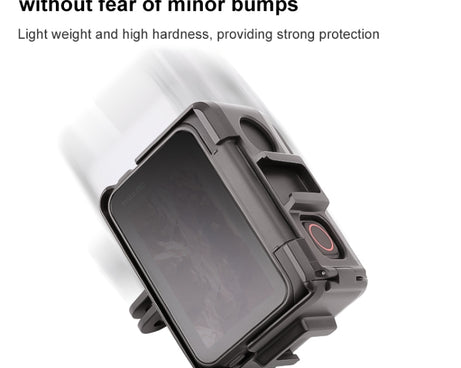 For Insta360 Ace / Ace Pro PC Cage Expansion Adapter Frame with Dual Cold Shoe Bases