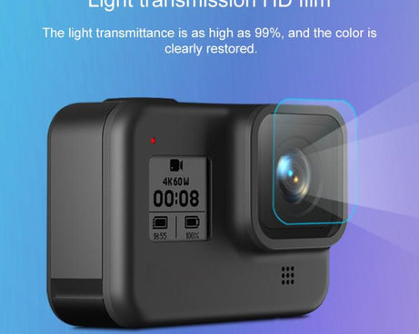 For GoPro HERO8 Black Camera Lens HD Protective Film + LCD Display HD Screen Protector