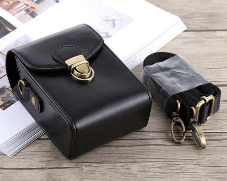 Full Body Camera Buckle Lock PU Leather Case Bag with Hand Strap & Neck Strap for Canon G7X II / G9X Mark II, Sony RX100 / M2, For RX100, For G7X II