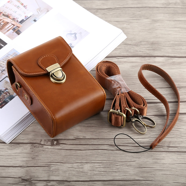 Full Body Camera Buckle Lock PU Leather Case Bag with Hand Strap & Neck Strap for Canon G7X II / G9X Mark II, Sony RX100 / M2, For RX100, For G7X II