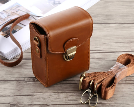 Full Body Camera Buckle Lock PU Leather Case Bag with Hand Strap & Neck Strap for Canon G7X II / G9X Mark II, Sony RX100 / M2, For RX100, For G7X II