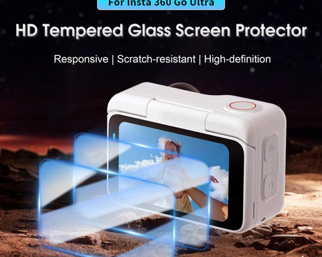 For Insta360 GO Ultra 2pcs STARTRC Screen Tempered Gass Film, STARTRC
