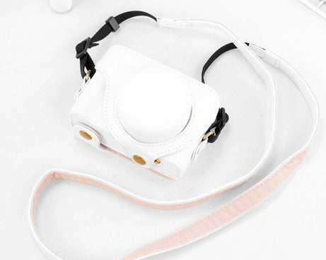 For Sony ZV-1F / ZV1M2 Full Body Camera PU Leather Case Bag with Strap, For Sony ZV-1F / ZV1M2