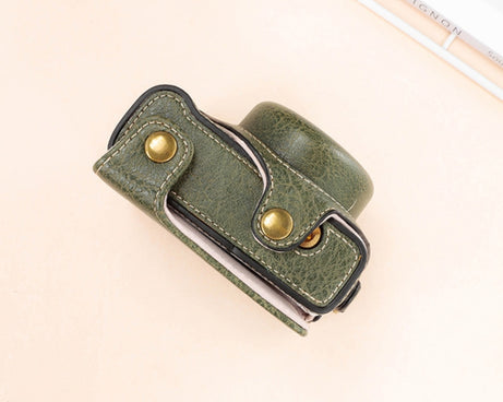 For Sony ZV-1F / ZV1M2 Full Body Camera PU Leather Case Bag with Strap, For Sony ZV-1F / ZV1M2