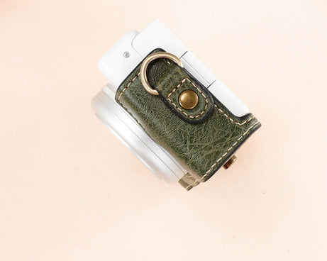 For Sony ZV-1F / ZV1M2 Full Body Camera PU Leather Case Bag with Strap, For Sony ZV-1F / ZV1M2