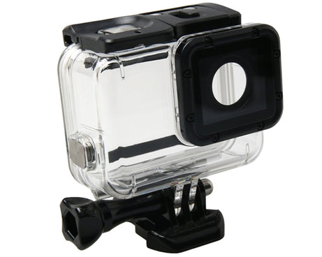 For GoPro HERO6 /5 Waterproof Housing Protective Case + Hollow Back Cover with Buckle Basic Mount & Screw, Waterproof Housing