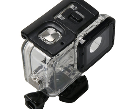 For GoPro HERO6 /5 Waterproof Housing Protective Case + Hollow Back Cover with Buckle Basic Mount & Screw, Waterproof Housing