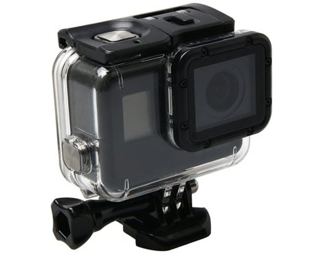 For GoPro HERO6 /5 Waterproof Housing Protective Case + Hollow Back Cover with Buckle Basic Mount & Screw, Waterproof Housing